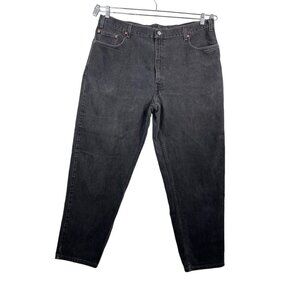VTG 90s‎ Levis mens 560 baggy tapered jeans washed black sz 42